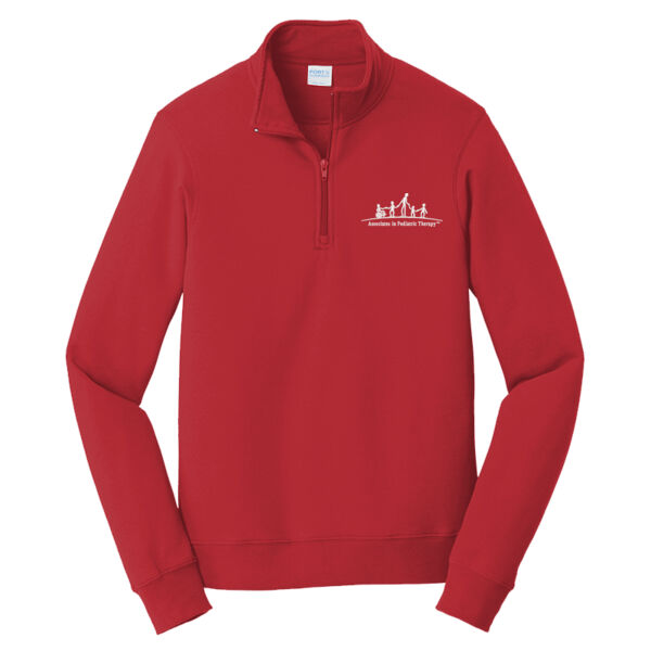 APT - Fan Favorite Fleece 1/4 Zip Pullover Sweatshirt Thumbnail