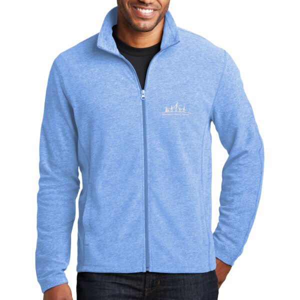 APT - Heather Microfleece Full Zip Jacket Thumbnail