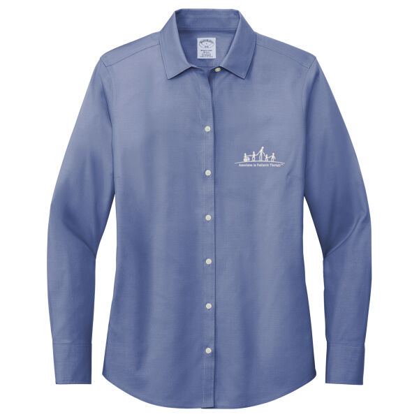 APT - Women's Wrinkle Free Stretch Pinpoint Shirt Thumbnail
