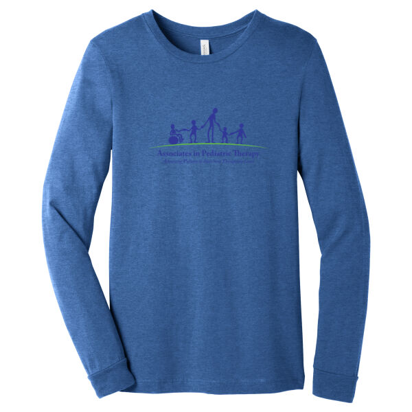 APT - Unisex Heather CVC Long Sleeve Tee Thumbnail